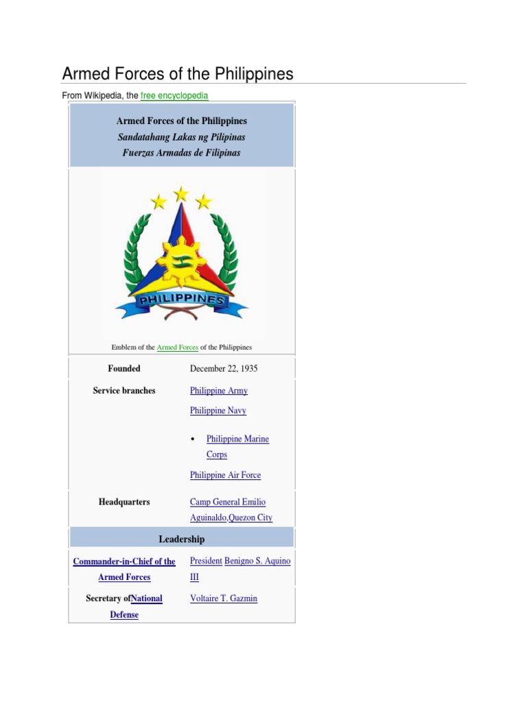 Armed Forces of The Philippines | PDF | Military Rank | Second Lieutenant