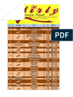 Daftar Harga Frozen Food