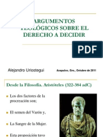 ARGUMENTOS TEOLÓGICOS SOBRE EL DERECHO A DECIDIR