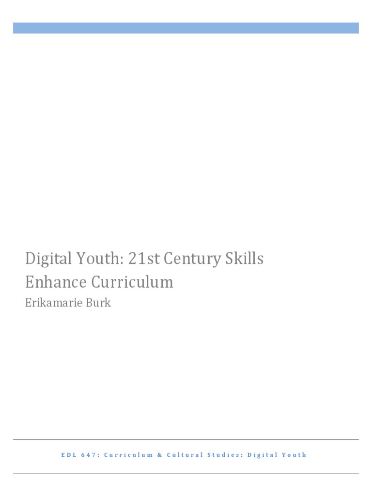 Digital Youth - 21st Century Skills Enhance Curriculum2 | PDF ...