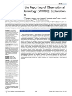 Strengthening the Reporting of Observational
Studies in Epidemiology (STROBE)