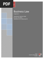 Business Law Assignment 2