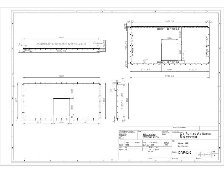 Dryer FR Engineering Drawing Details | PDF | Technology & Engineering