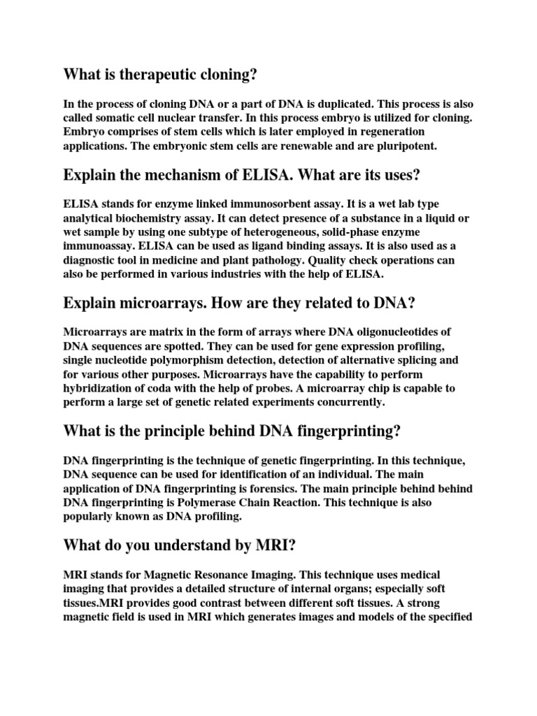 What Is Therapeutic Cloning | PDF | Perfusion | Retrovirus