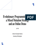 Evolutionary Programming Using A Mixed Mutation Strategy and An Online Demo