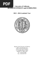 Uc Residence Policy