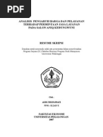 Download AnalisisPengaruhHargaDanPelayananTerhadapanJasaLayananPadaSalonAniqKedungwunibyyoedhoeSN18624891 doc pdf