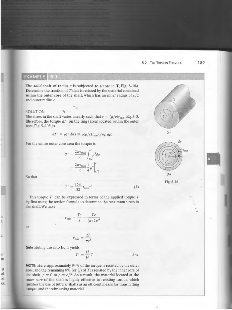 Torque and Shear Stress in Shafts | PDF | Stress (Mechanics) | Torque
