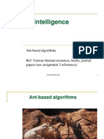 Swarm Intelligence: Ant-Based Algorithms