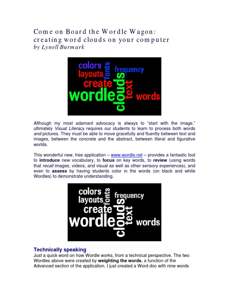 Wordle 2  PDF  Color  Blog