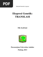 Download Makalah Genetika Lanjutan-Translasi by Elly Syafriani SN186257362 doc pdf