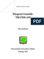 Makalah Genetika Lanjutan-Translasi