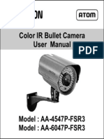 Avtron IR Bullet Camera AA-4547P-6047-FSR4-MANUAL