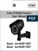 Avtron IR Bullet Camera AA-4549P-6049-VSR7-MANUAL