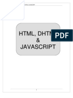 Web Programming Using HTML Dhtml Javascript