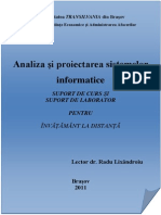 Analiza Si Proiectarea Sistemelor Informatice