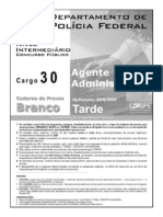 ProvaPF2004 AgAdmin Cargo30 Provabranca