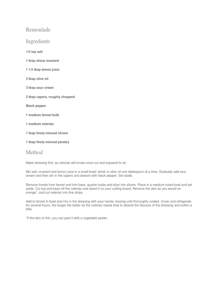 Remoulade PDF