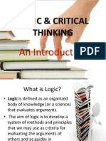 (Lecture 1) Introduction Logic & Critical Thinking
