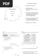 Year 9 Maths Questions Level 6