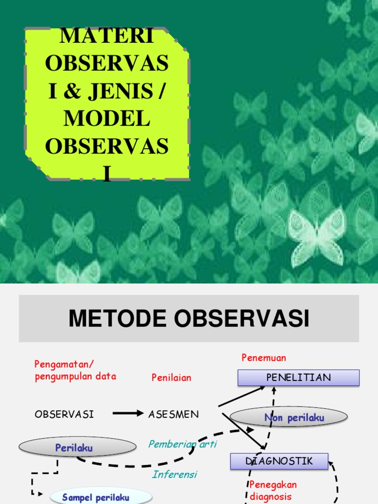 Jenis Observasi