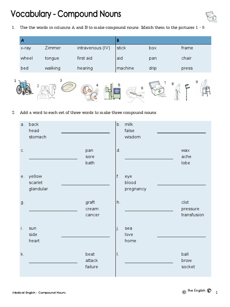 Segundo - Medical Words - Compound Nouns | PDF | Diseases And Disorders ...