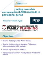 Use of Long-Acting Reversible Contraceptive (LARC) Methods in Postabortal Period