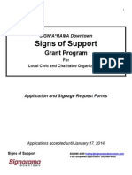 SAR Signs of Support Application 2014