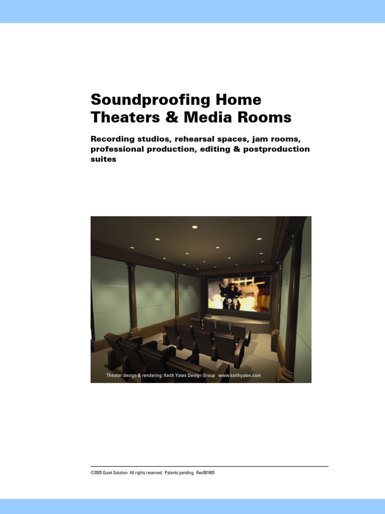 Soundproofing Home Theaters Media Rooms Drywall Wall