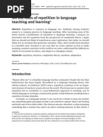 Download Repetition in Language Teaching and Learning by Rodrigo Lpez Escobedo SN186321709 doc pdf