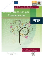 Material Del Participante Del Curso La Planeación Por Competencias.