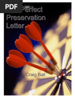 Perfect Preservation Letter