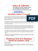 Marchons Contre Le Racisme-Appel À Manifester J L