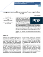 Competitiveness and Determinants of Cocoa Exports From Ghana