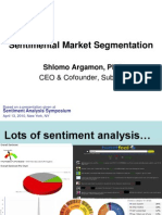 Sentimental Market Segmentation