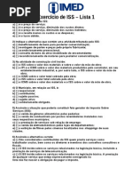 Lista de Exercicios de ISS-IMED