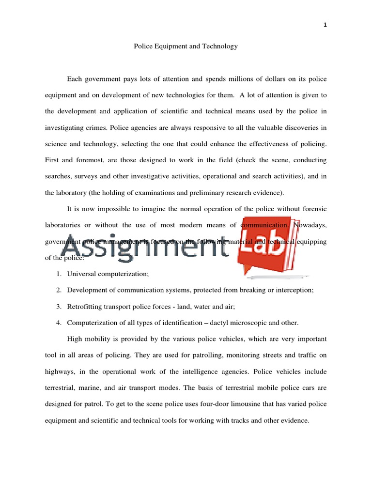 Policing the police essay image