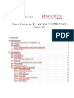 Quantum ESPRESSO User Guide