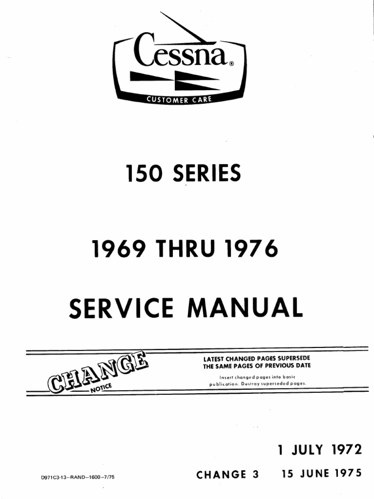 Cessna 150 Service Manual