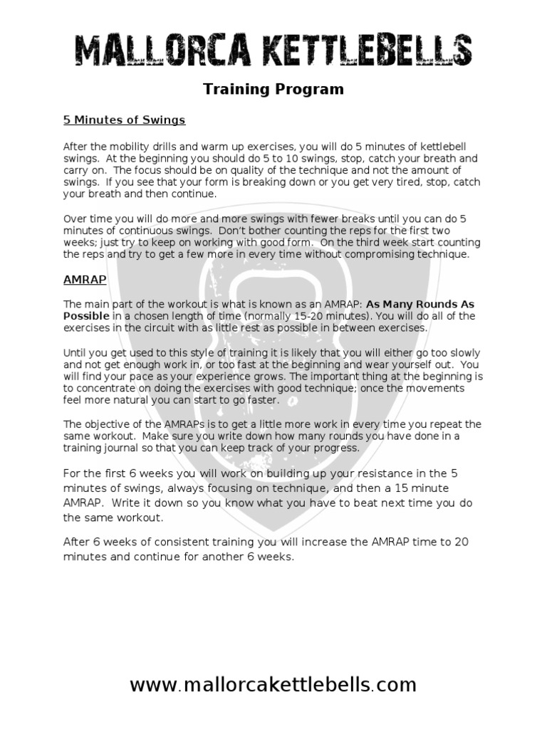 12-Week Kettlebell Training Program | PDF | Kettlebell | Recreation