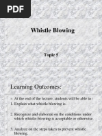 CE Topic 5 - Whistle Blowing July Sem 2008