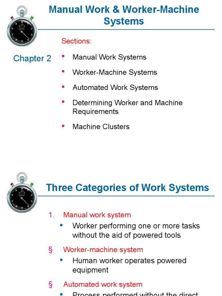 Manual and Worker-Machine Systems | PDF | Automation | Tools