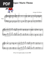 Download Super Mario Theme piano sheet by Huy Nguyn SN186443015 doc pdf