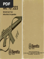 Beretta AR70 Owner Manual