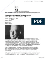 Spengler's Ominous Prophecy