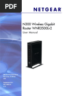 N300 Wireless Gigabit Router WNR3500Lv2: User Manual