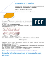 Calcular El Volumen de Sólidos Geométricos PDF