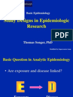 Study Designs in Epidemiologic Research: Thomas Songer, PHD