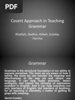 Covert Approach in Teaching Grammar