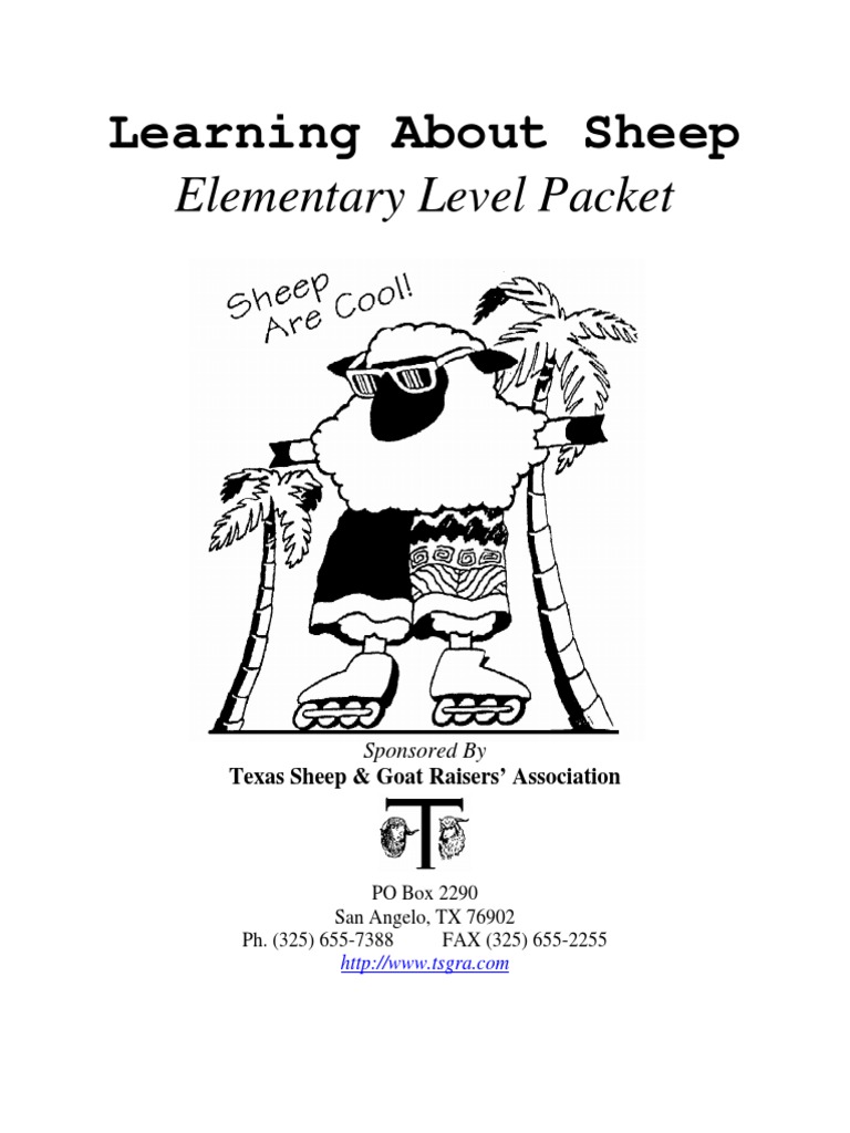 Sheep Facts for Kids: Learning Packet | PDF | Sheep | Wool